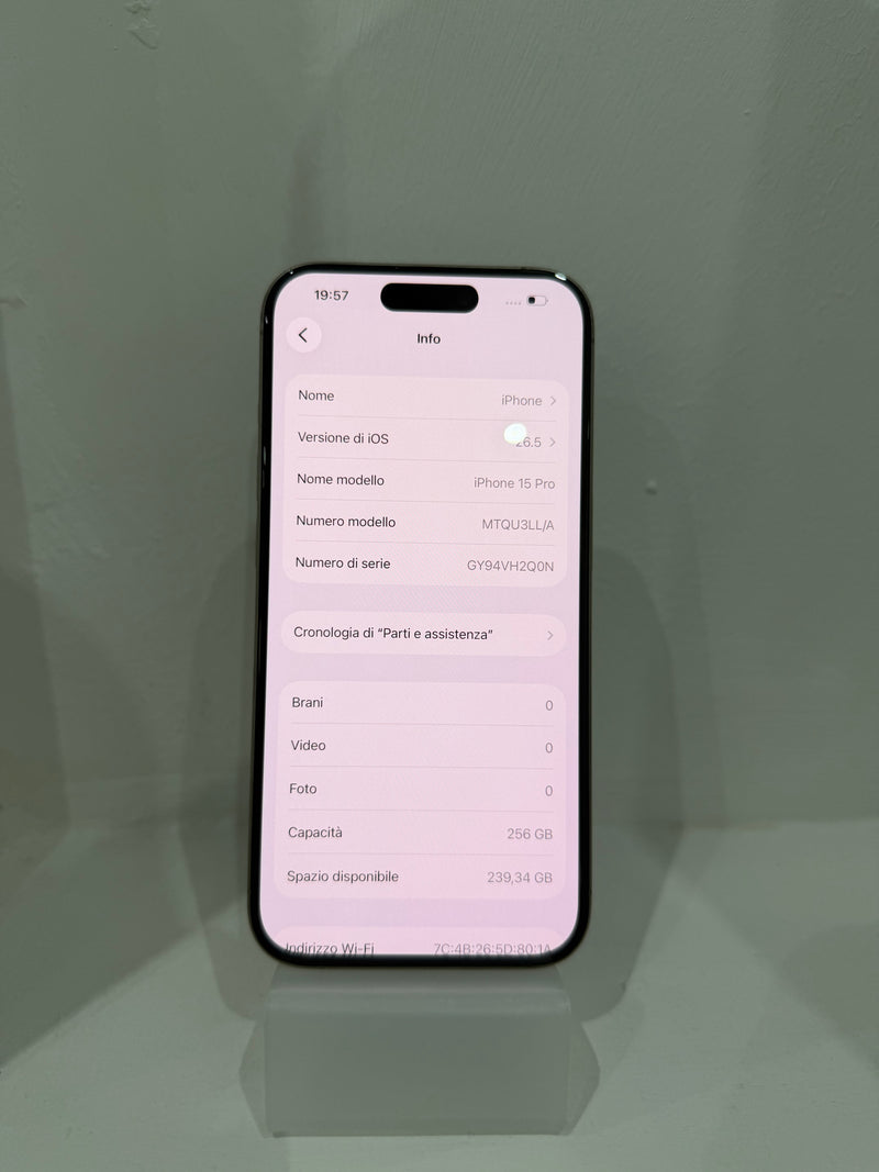 Apple iPhone 15 Pro 256GB Titanio Naturale Grado A | Garanzia 12 Mesi-5
