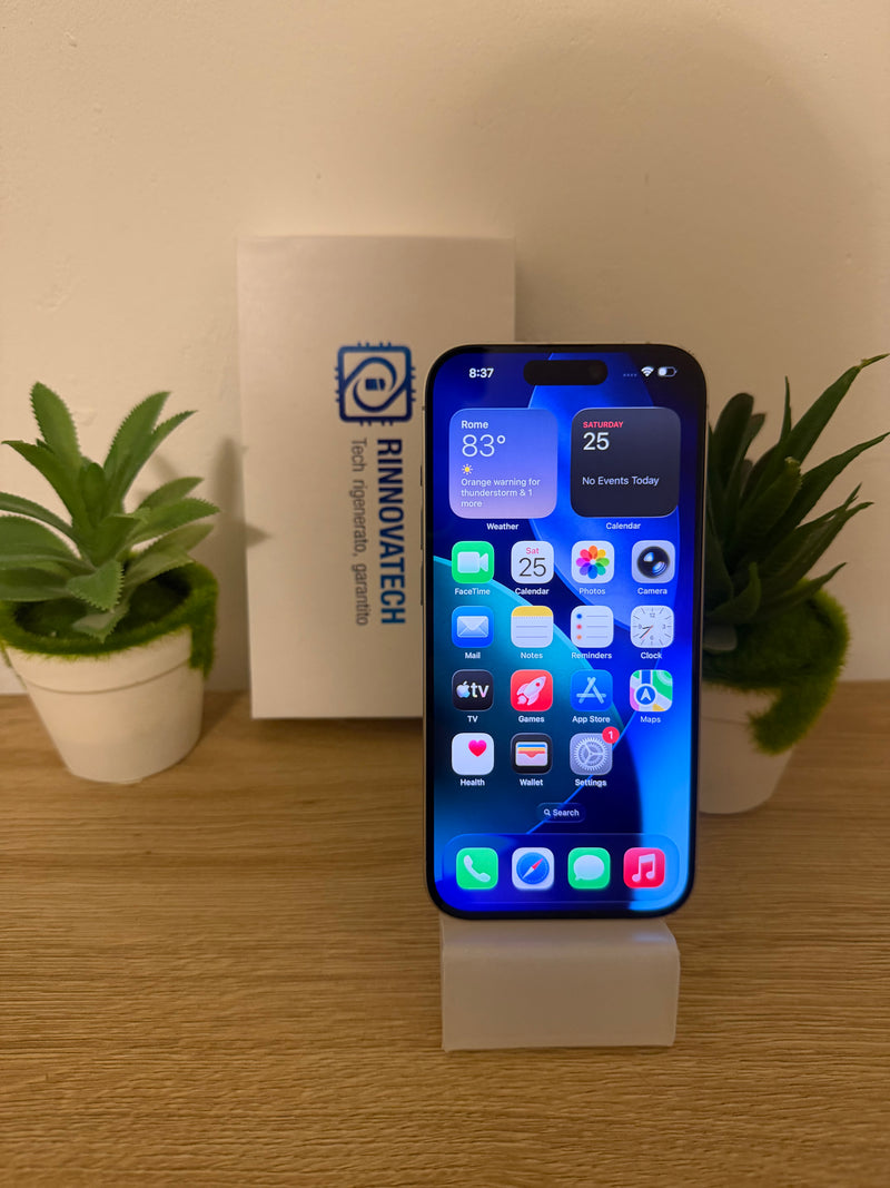 APPLE IPHONE 15 PRO RICONDIZIONATO 256GB TITANIO BIANCO PARI AL NUOVO !!!-1