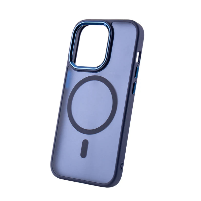 COVER MAGSAFE APPLE IPHONE 13 PRO RETRO RIGIDO DARK BLUE-1